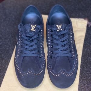 Louis Vuitton Lyric Black Sneakers Sz 39